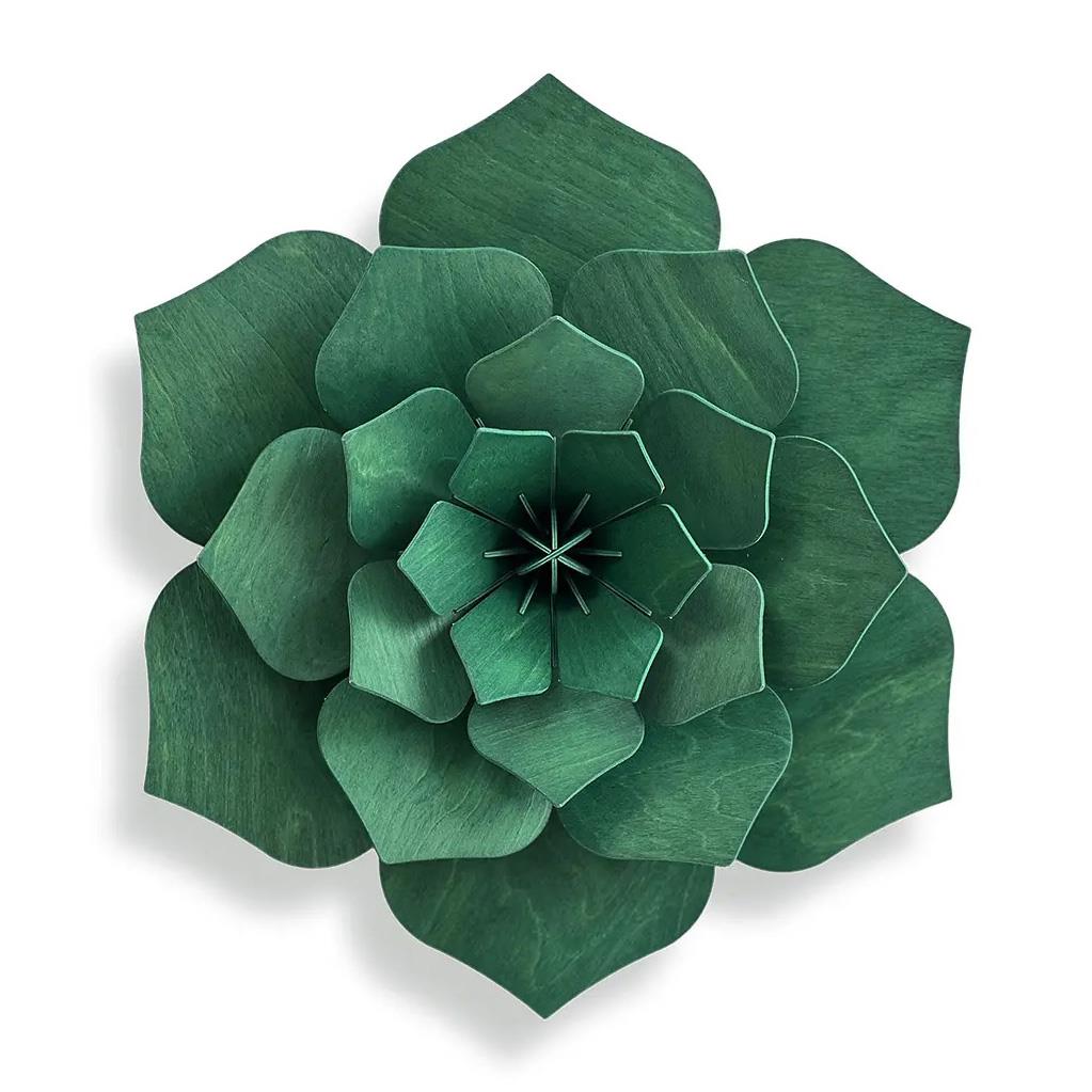 Lovi 3D Puzzle Decor Flower 15cm Forest Green